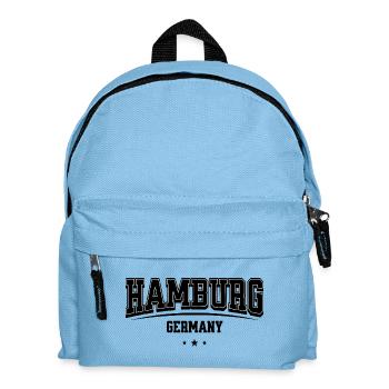 Hamburg lettering Varsity - Kids' Backpack - light blue - Front