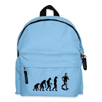 Minimalist running motif - Kids' Backpack - light blue - Front