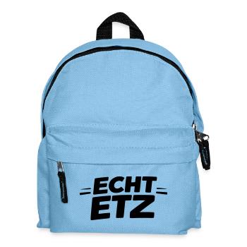 Echt etz - Kinder Rucksack - Hellblau - Vorne