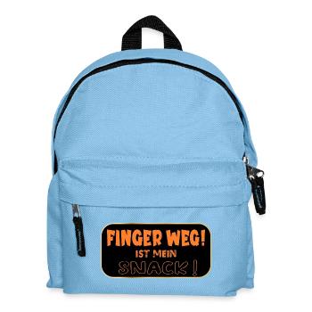 Hands off snack - Kids' Backpack - light blue - Front