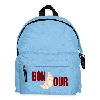 Bonjour Croissants - Sac à dos Enfant - bleu clair - Devant