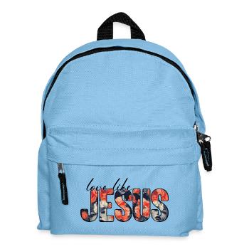 Floral Jesus  - Kids' Backpack - light blue - Front