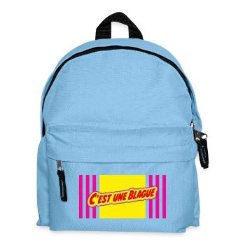 C'est une blague - Sac à dos Enfant - bleu clair - Devant