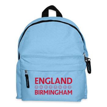 England Birmingham Cricket Emblem - Kids' Backpack - light blue - Front