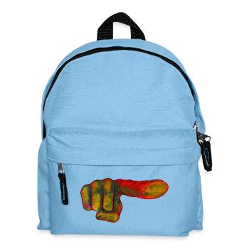 Color explosion index finger - Kids' Backpack - light blue - Front