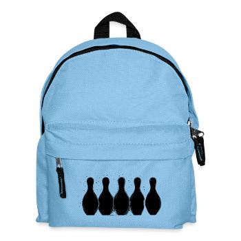 Croquis de bowling - Sac à dos Enfant - bleu clair - Devant