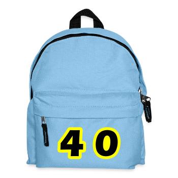 40 Symbole numérique - Sac à dos Enfant - bleu clair - Devant