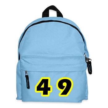 Symbole du chiffre 49 - Sac à dos Enfant - bleu clair - Devant