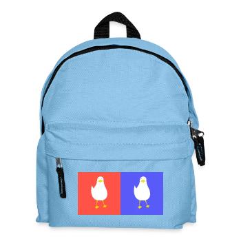 DoubleTrouble 1 - Kinder Rucksack - Hellblau - Vorne