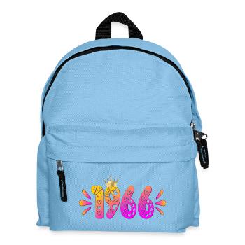 Birthday 1966 Birthday Crown - Kids' Backpack - light blue - Front