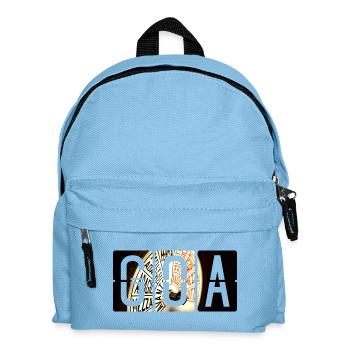 Flughafen Genua GOA - Kinder Rucksack - Hellblau - Vorne