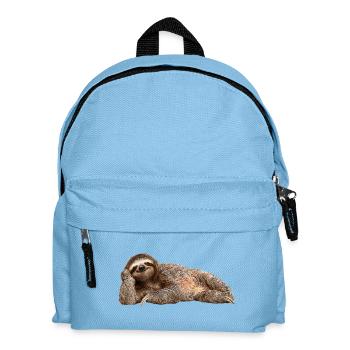 Faultier - Kinder Rucksack - Hellblau - Vorne