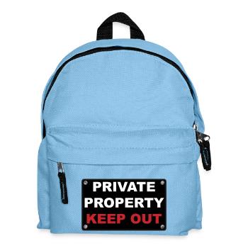 private property - Kids' Backpack - light blue - Front