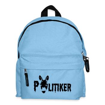 Politiker Politik frech lustig Esel Tier Geschenk - Kinder Rucksack - Hellblau - Vorne