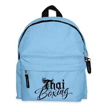 Thai Boxing Authentik - Kinder Rucksack - Hellblau - Vorne