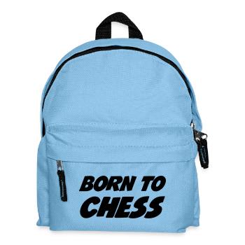 Chess / Schach / Spiel / Geek - Kinder Rucksack - Hellblau - Vorne