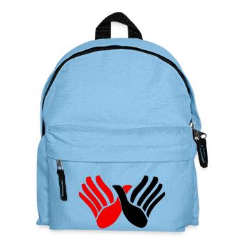 Albania Hands Red and Black - Sac à dos Enfant - bleu clair - Devant