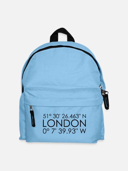 London coordinates - Kids' Backpack - light blue