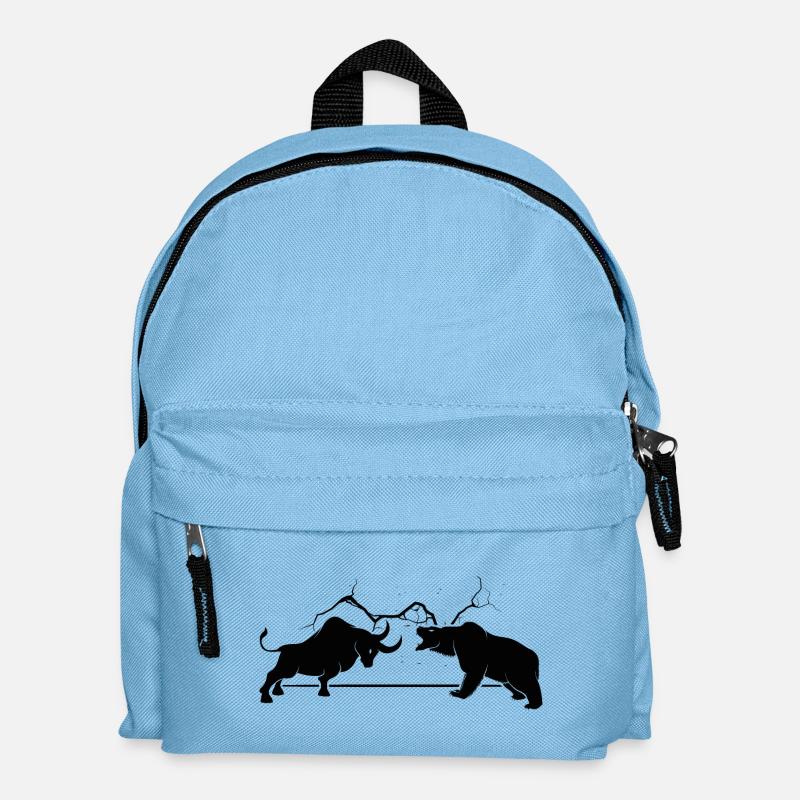 Bulle VS Bär - Kinder Rucksack - Hellblau