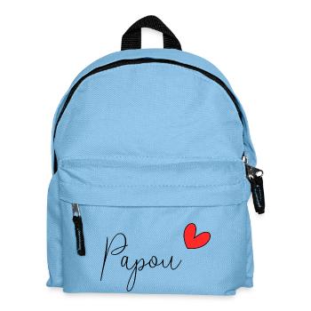 PAPOU. PAPA. FÊTE DES PÈRES. BONNE FÊTE PAPA - Sac à dos Enfant - bleu clair - Devant