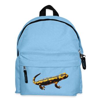 lurch, amphibie, Feuersalamander, tiermotive mann - Kinder Rucksack - Hellblau - Vorne