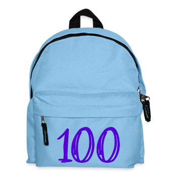 100 JAHRE. 100-jähriges Jubiläum. GEBURTSTAG 100 JAHRE. - Kinder Rucksack - Hellblau - Vorne