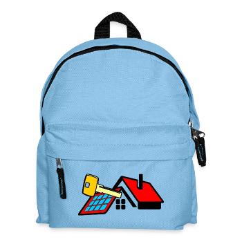 Key for the new skin gold colored key - Kids' Backpack - light blue - Front