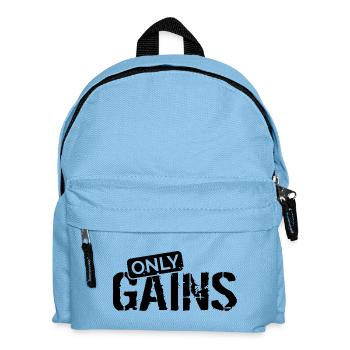 Ne gagne que le logo d’entraînement de gymnastique de musculation de renforcement musculaire - Sac à dos Enfant - bleu clair - Devant