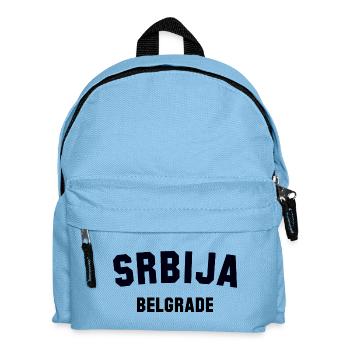 BELGRADE, Serbia, Serbia - Kids' Backpack - light blue - Front