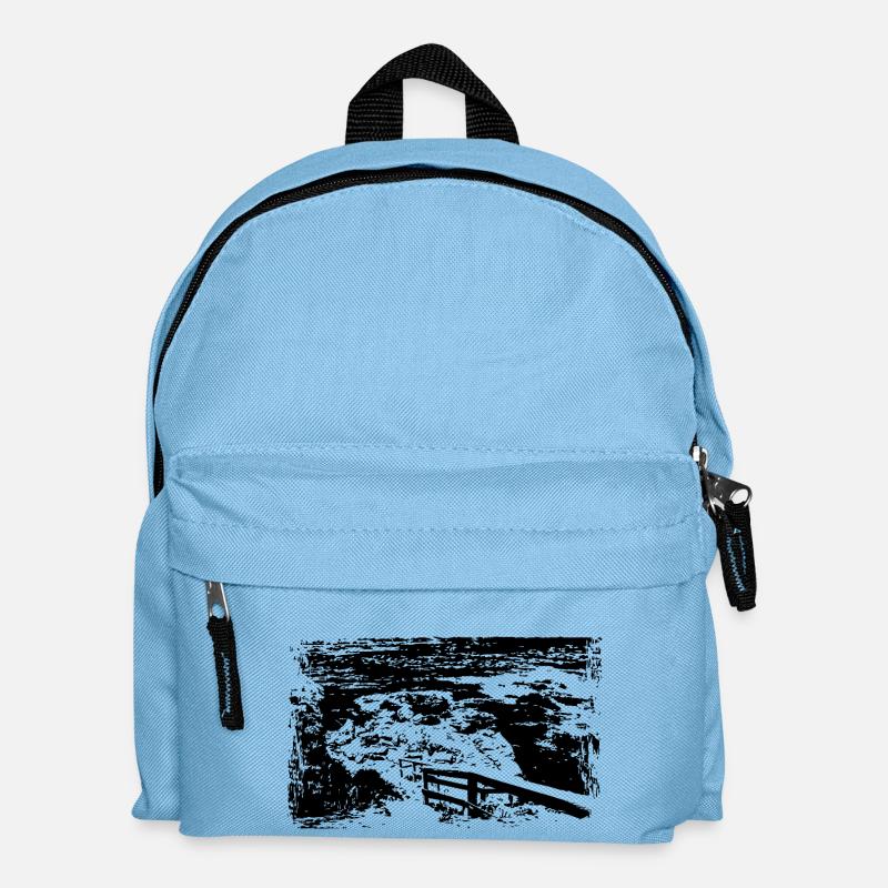 weg zum meer - Kinder Rucksack - Hellblau