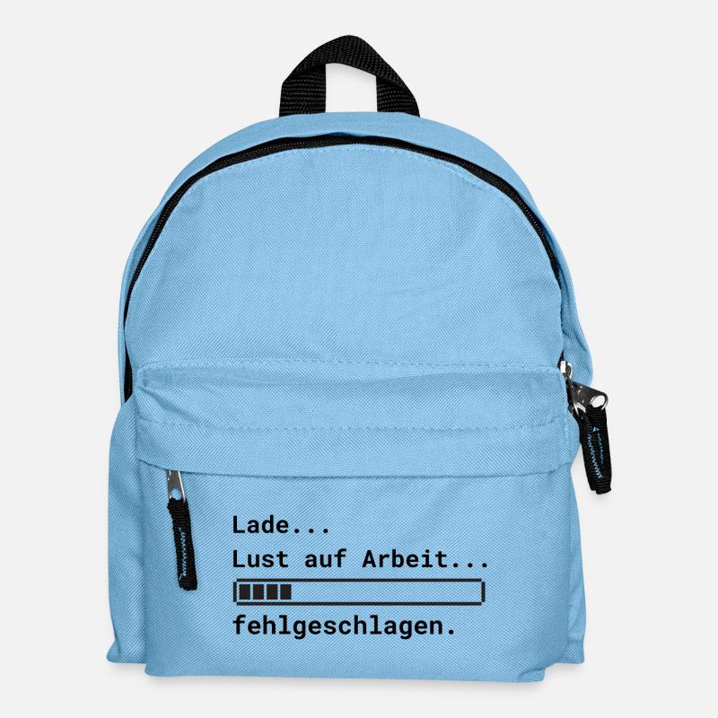 Lade Arbeit - Kinder Rucksack - Hellblau