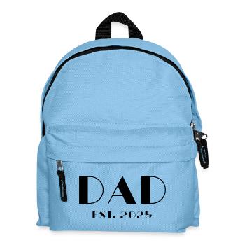 Dad Est 2025 - Kinder Rucksack - Hellblau - Vorne