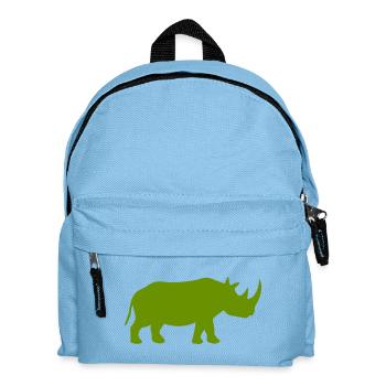 Silhouette de rhinocéros - Sac à dos Enfant - bleu clair - Devant
