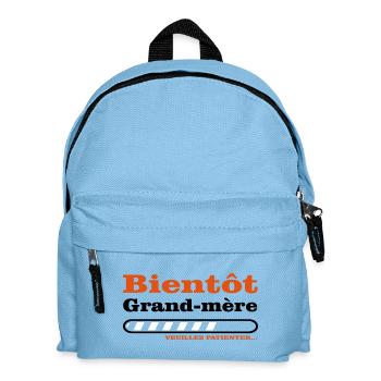 bientôt grand mère  - Sac à dos Enfant - bleu clair - Devant