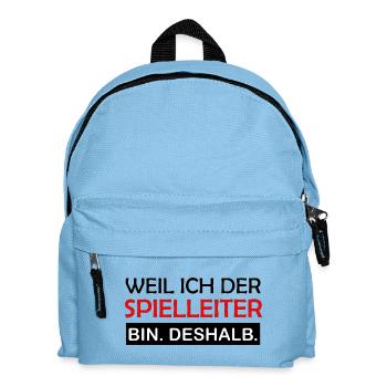Parce que je suis le maître du jeu, c’est pour ça que le jeu de rôle - Sac à dos Enfant - bleu clair - Devant