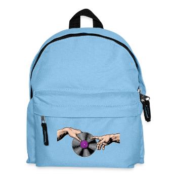 Hands Touching Vinyl Record Art - Kinder Rucksack - Hellblau - Vorne