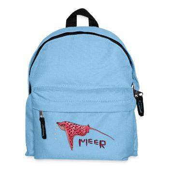  Stachelrochen  - Kinder Rucksack - Hellblau - Vorne