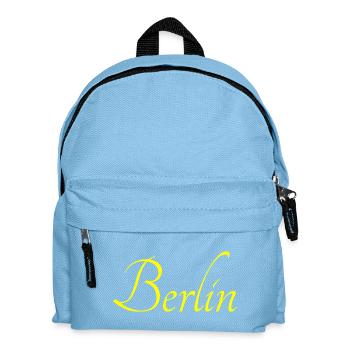I love Berlin - Kinder Rucksack - Hellblau - Vorne