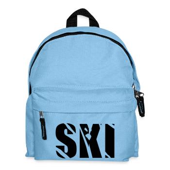 ski - Kinder Rucksack - Hellblau - Vorne
