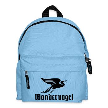 Wandervogel text - Kinder Rucksack - Hellblau - Vorne