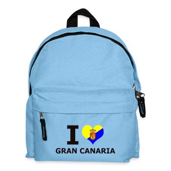 I LOVE GRAN CANARIA FLAG - Kids' Backpack - light blue - Front