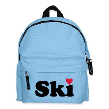 Ski - Kinder Rucksack - Hellblau - Vorne