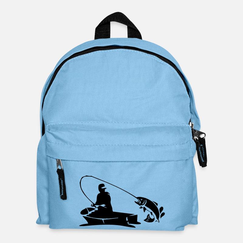 Angeln - Kinder Rucksack - Hellblau
