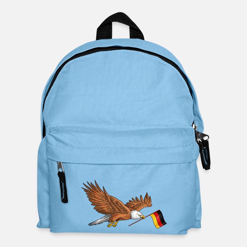 Deutscher Adler - Kinder Rucksack - Hellblau