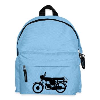 Moped - Kinder Rucksack - Hellblau - Vorne
