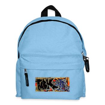 Graffiti - Kinder Rucksack - Hellblau - Vorne