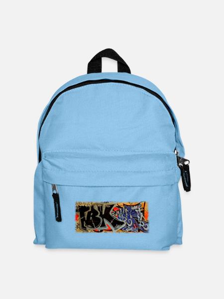 Graffiti - Kinder Rucksack - Hellblau