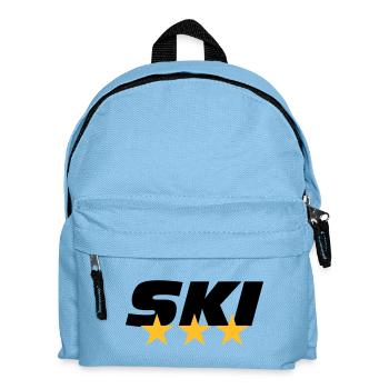 schilaufen - Kinder Rucksack - Hellblau - Vorne