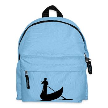 Freizeit - Gondel Venedig - Kinder Rucksack - Hellblau - Vorne