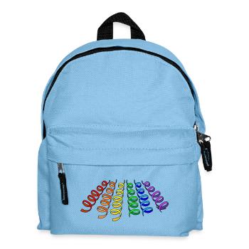 Garlands rainbow - Kids' Backpack - light blue - Front